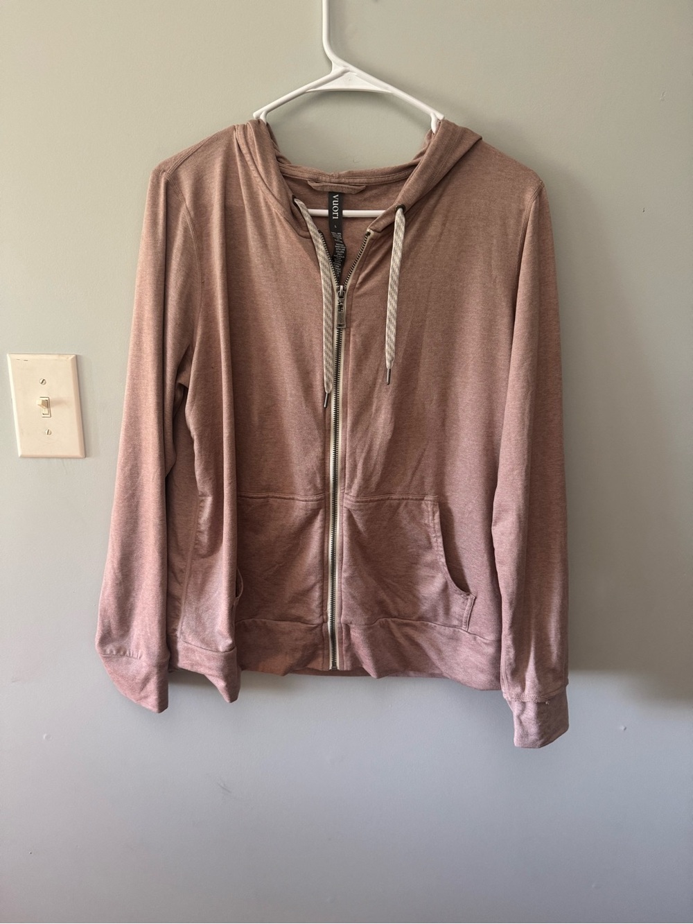 Vuori Mauve Zip-Up Hoodie Jacket